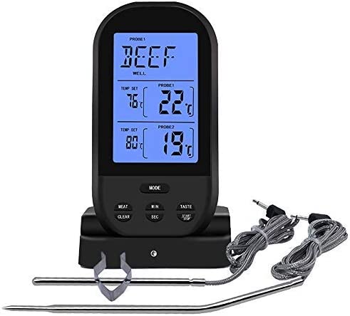 Digital Meat Thermometer With Dual Probes -Black – London Sunshine®