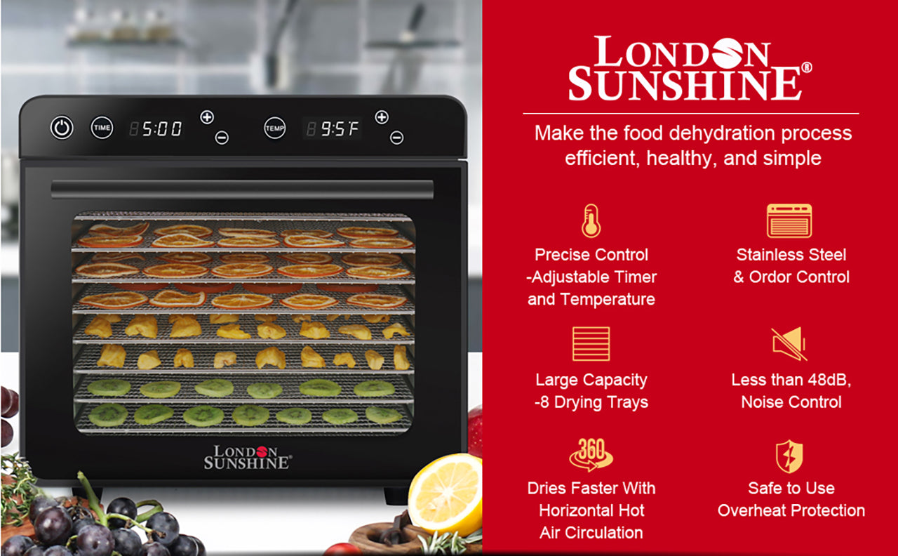 London Sunshine Food Dehydrator - 10 Tray – London Sunshine®