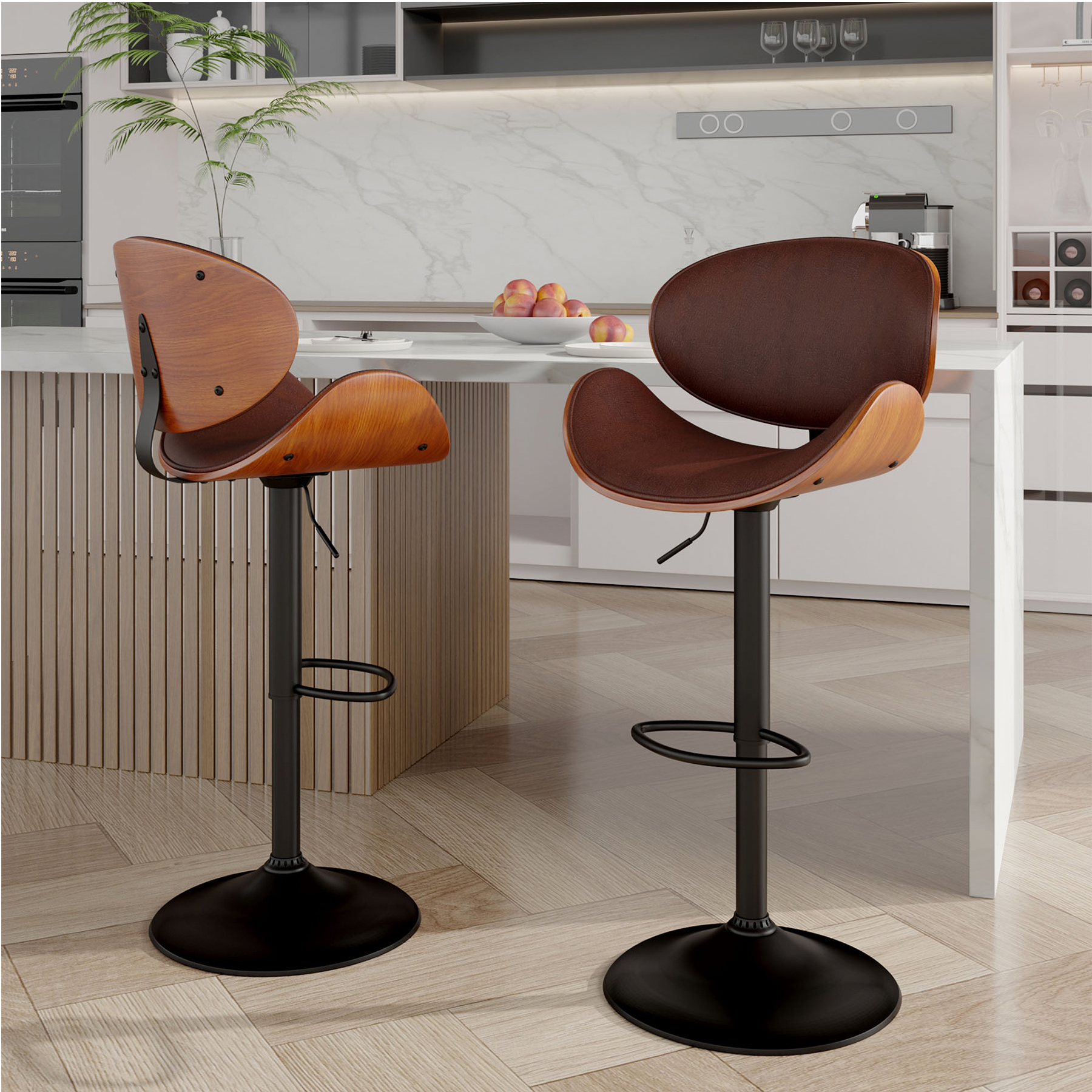 Swivel Bar Comfortable Bar Stool Chairs Woodbridge Furniture