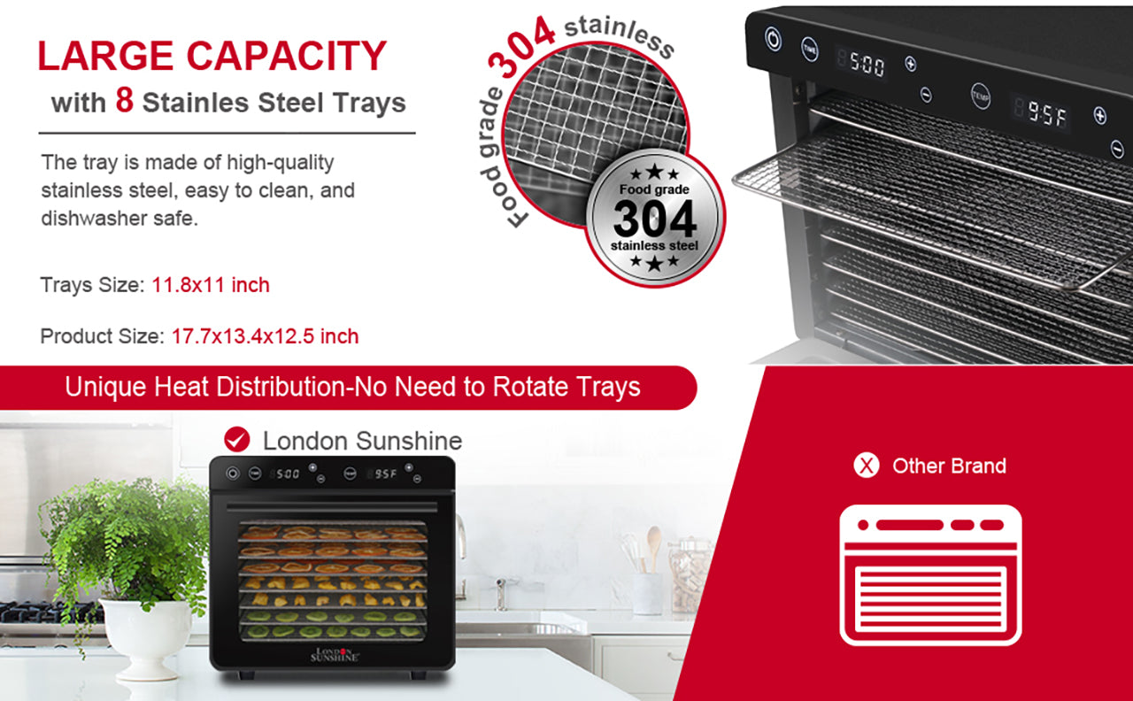 London Sunshine Food Dehydrator - 10 Tray