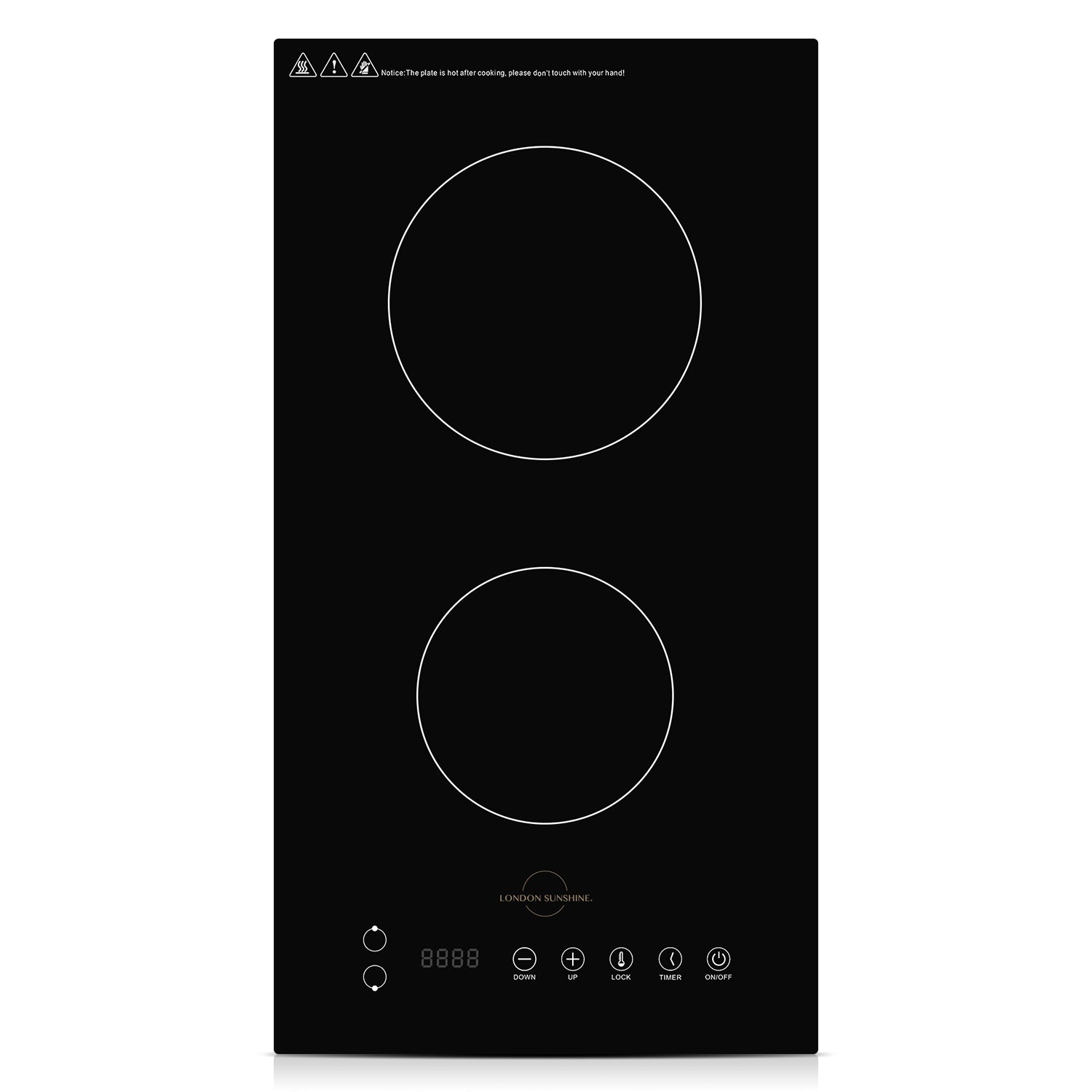 OPEN BOX UNIT DISCON MODEL- Dual Burners Cooktop shared with 1800W Max ...