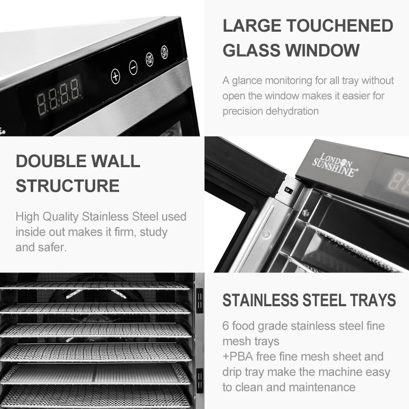 London Sunshine Food Dehydrator - 10 Tray