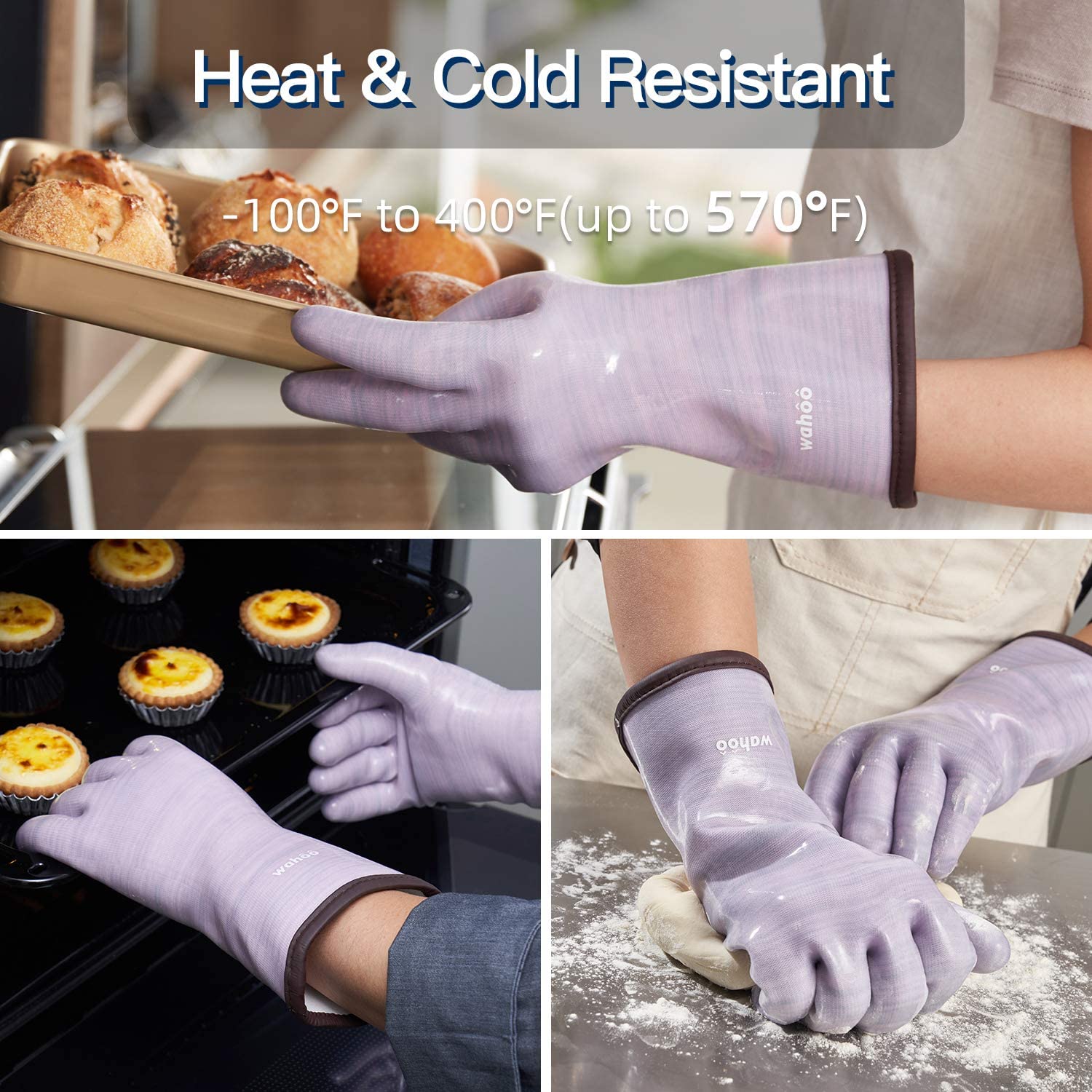 Premium Lined Silicone Oven Mitt